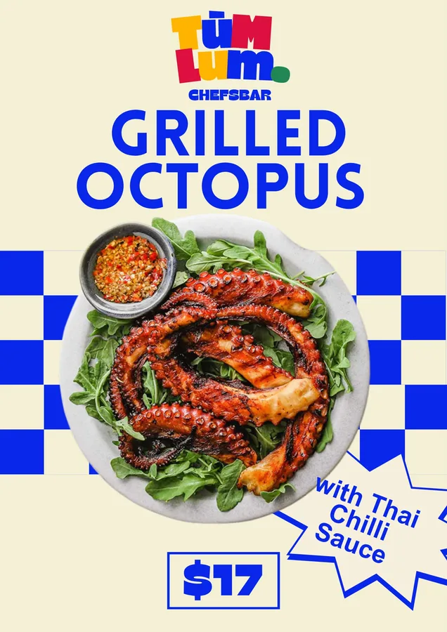 Grilled Octopus, $17